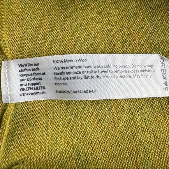 EILEEN FISHER Long Sleeve 100% Merino Wool Sweater M - Picture 6 of 7